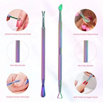 High-Quality Stainless Steel Cuticle Pusher Set