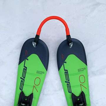 Edgie Wedgie - The Original Kids Ski Tip Connector (Red)