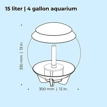 biOrb Halo 15 Acrylic 4-Gallon Aquarium with LED Lights