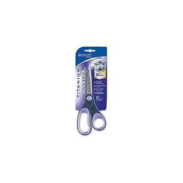 Westcott Titanium Bonded Non Stick Scissors, Purple, 8"