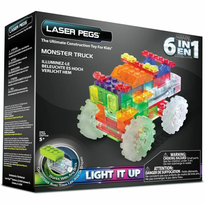 Laser Pegs 6-in-1 Monster Truck Building Set