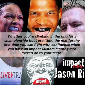 Impact Custom MMA Boxing Mouthguard - Black