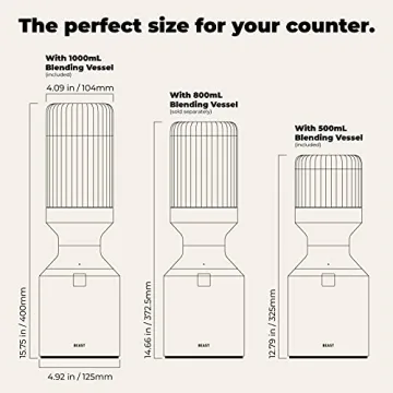 Beast Blender 1000W Premium Countertop Blender for Smoothies