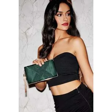 BABEYOND Clutch Purses for Women - Evening Bag Tassel Pendant Clutch for Bride Party Prom Wedding