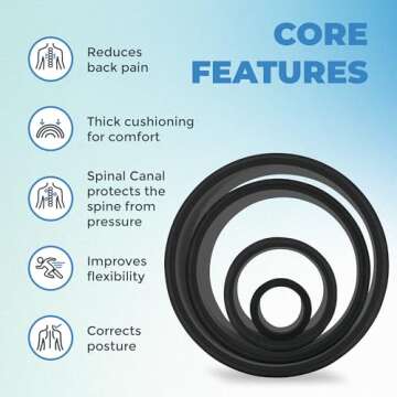 Chirp Wheel Foam Roller for Back Pain Relief & Muscle Massage