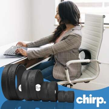 Chirp Wheel Foam Roller for Back Pain Relief & Muscle Massage