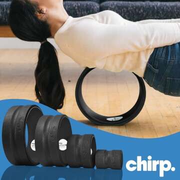 Chirp Wheel Foam Roller for Back Pain Relief & Muscle Massage