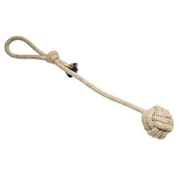 Natural Rope Dog Toys 4 Pack - Safe & Fun Playtime