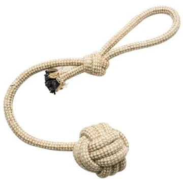 Natural Rope Dog Toys 4 Pack - Safe & Fun Playtime