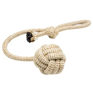 Natural Rope Dog Toys 4 Pack - Safe & Fun Playtime