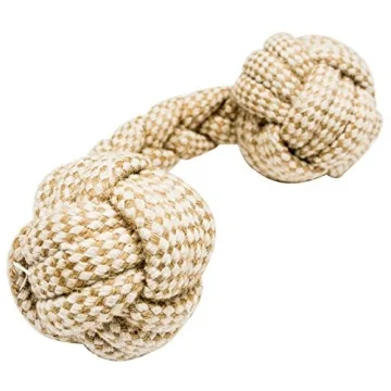 Natural Rope Dog Toys 4 Pack - Safe & Fun Playtime