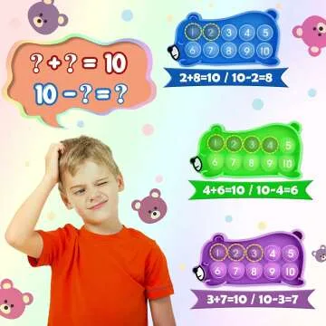 Torlam Ten Frames Math Games Board for Kids