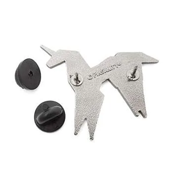 Origami Unicorn Enamel Pin - Fun & Colorful Accessory