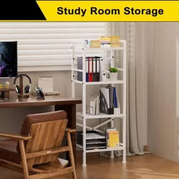 GIOTORENT 4 Tier Book Shelf - Stylish Storage Solution