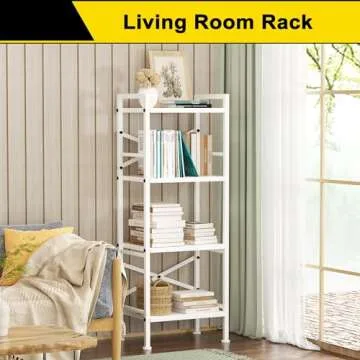 GIOTORENT 4 Tier Book Shelf - Stylish Storage Solution