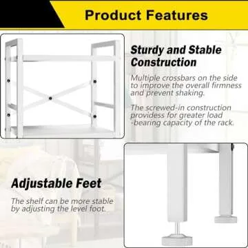 GIOTORENT 4 Tier Book Shelf - Stylish Storage Solution