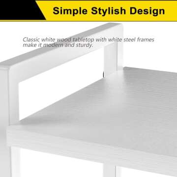 GIOTORENT 4 Tier Book Shelf - Stylish Storage Solution