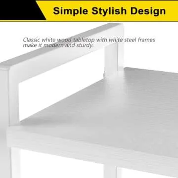 GIOTORENT 4 Tier Book Shelf - Stylish Storage Solution