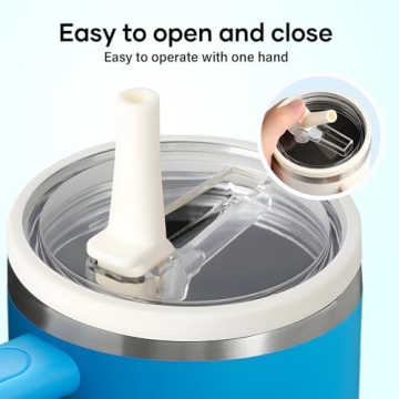 40 oz Tumbler Flip Straw Lid Replacement - 2 Pack