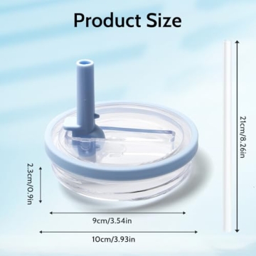 40 oz Tumbler Flip Straw Lid Replacement - 2 Pack