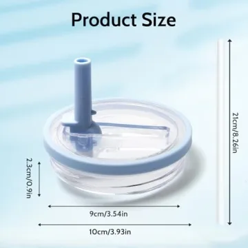 40 oz Tumbler Flip Straw Lid Replacement - 2 Pack