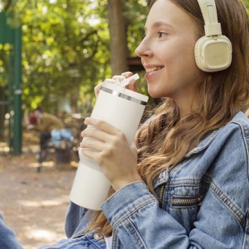 40 oz Tumbler Flip Straw Lid Replacement - 2 Pack