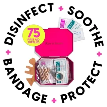 BLINGSTING First Aid Kit - 75 Essentials in Gold Travel Case