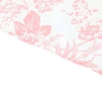 Coral French Toile Table Runner for Weddings & Events