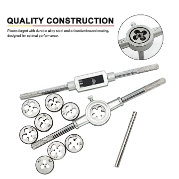 BeHappy 40Pcs Tap and Die Set - Durable Threading Tools