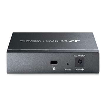 TP-Link TL-SG105E | 5 Port Gigabit Switch | Easy Smart Managed | Plug & Play | Desktop/Wall-Mount | ...