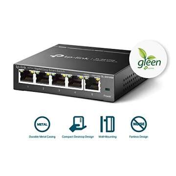 TP-Link TL-SG105E Gigabit Network Switch - 5 Ports