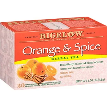Bigelow Tea Orange and Spice Herbal Tea 20 ct Pack of 2