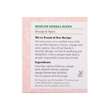 Bigelow Orange and Spice Herbal Tea - Cozy Comfort in Every Sip