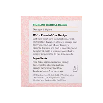 Bigelow Orange and Spice Herbal Tea - Cozy Comfort in Every Sip