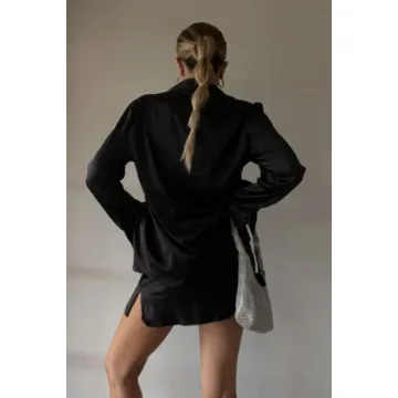 Chic Women Newspaper Printed 2 Piece Skirt Set for Parties