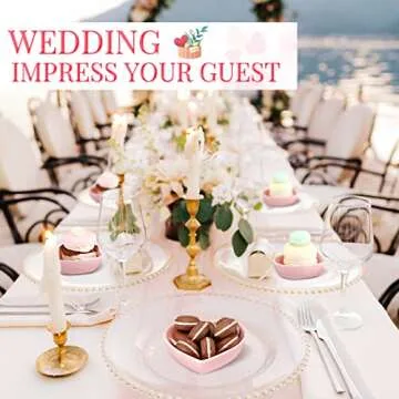 Zopeal 12 Pcs Heart Shaped Bowls Ceramic Dishes Heart Plates Multipurpose Salad Appetizer Plates Cooking Gift for Candy Sauce Sushi Dipping Serving Wedding Anniversary (Pink)