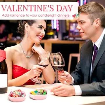 Zopeal 12 Pcs Heart Shaped Bowls Ceramic Dishes Heart Plates Multipurpose Salad Appetizer Plates Cooking Gift for Candy Sauce Sushi Dipping Serving Wedding Anniversary (Pink)