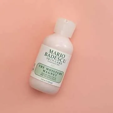 Mario Badescu The Moisture Magnet Face Moisturizer for Women and Men with SPF 15, Ideal Facial Moisturizer for Combination, Dry or Sensitive Skin, Makeup Primer Moisturizer Face Cream, 2 Fl Oz