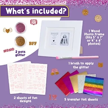 PURPLE LADYBUG DIY Picture Frame Craft Kit for Kids