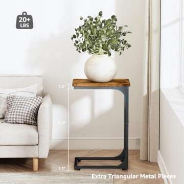 Stylish QEEIG C Table Set of 2 for Living Room