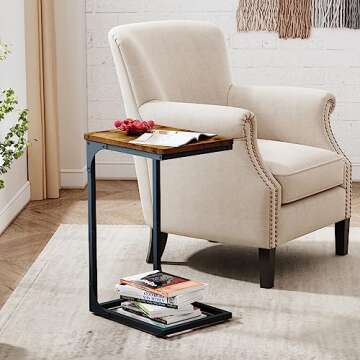 Stylish QEEIG C Table Set of 2 for Living Room