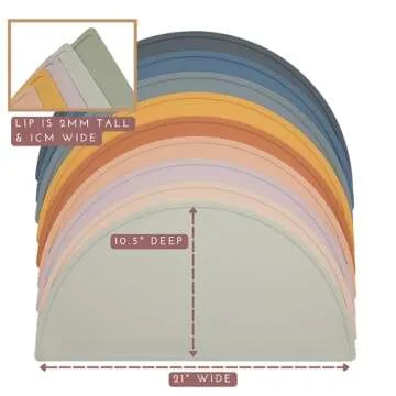 Stylish Waterproof Silicone Pet Food Mat - Non-Slip Design