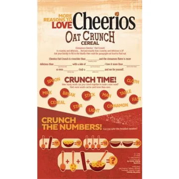 Cheerios Oat Crunch Cinnamon Cereal - Crunchy & Tasty!