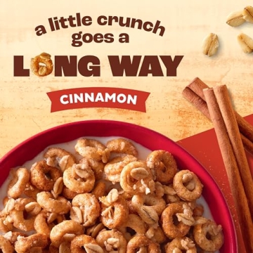 Cheerios Oat Crunch Cinnamon Cereal - Crunchy & Tasty!