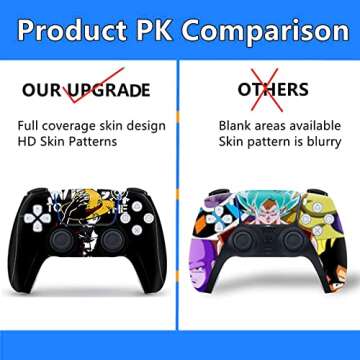 ZOA PS5 Digital Edition Anime Skin for Console and Controllers Vinyl Cover Skins Wraps, Compatible with Playstation 5 (Skeleton Digital Edition)