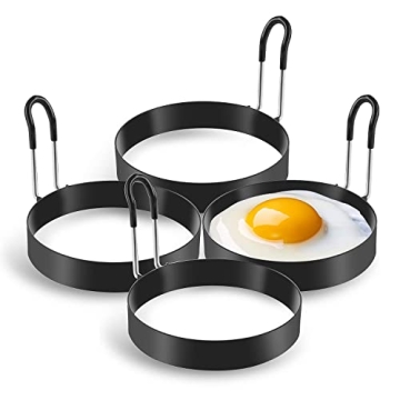 Stainless Steel Egg Rings for Perfectly Round Eggs