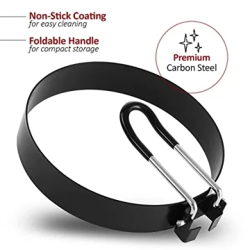 Stainless Steel Egg Rings for Perfectly Round Eggs