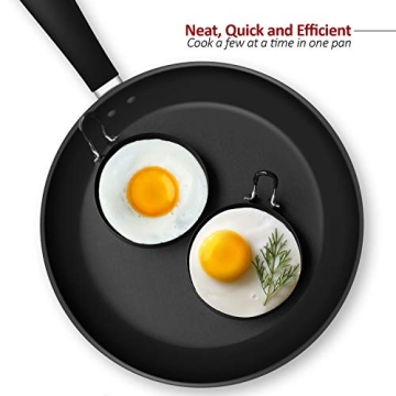 Stainless Steel Egg Rings for Perfectly Round Eggs