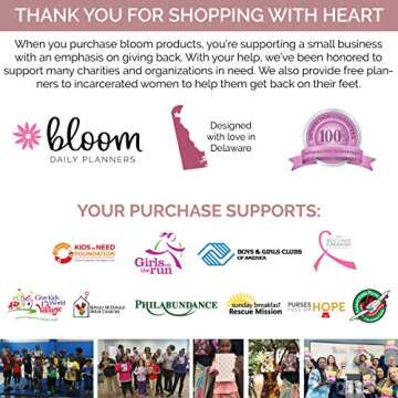 HARDCOVER bloom daily planners 2021 Calendar Year Day Planner (January 2021 - December 2021) - Passion/Goal Organizer - Monthly & Weekly Inspirational Agenda Book - 6" x 8.25" - Pink Marble