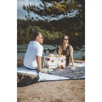 Pioneer Deluxe Picnic Basket Set for 2 with Blanket